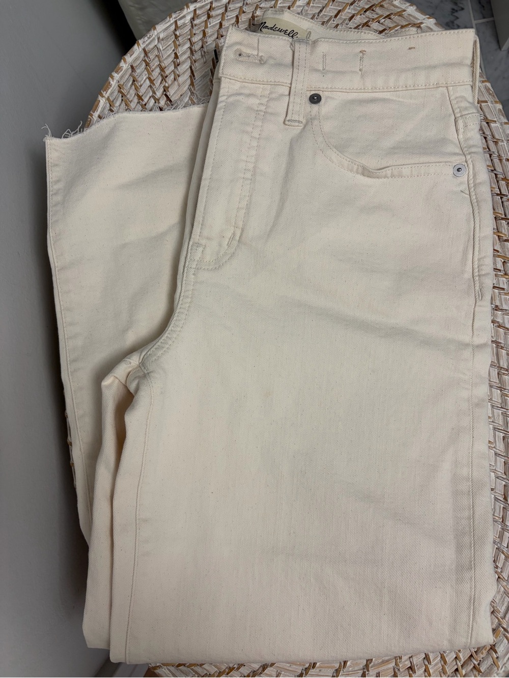 Madewell perfect vintage wide leg crop jeans